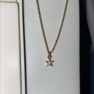 Diamond Gold Star Necklace